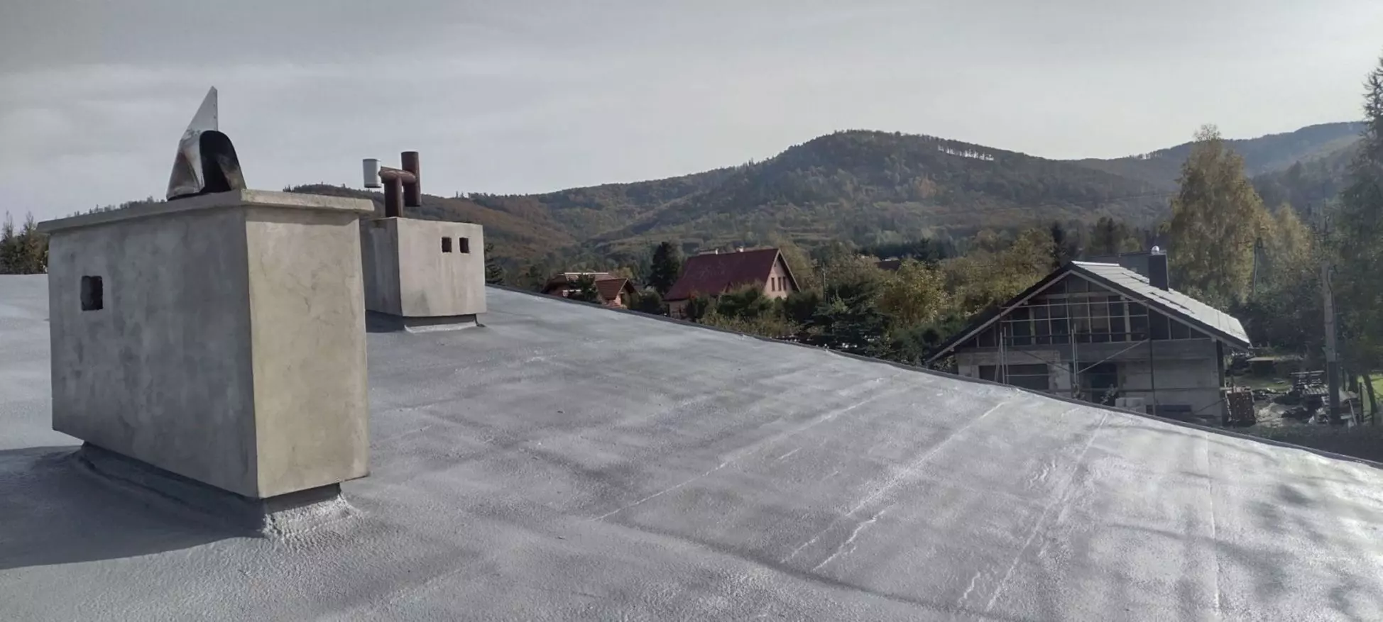 Zabezpieczenie dachu z pianki - Etap 3